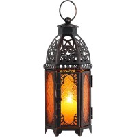 Ramadan Decorations,11'' Moroccan Lanterns Decorative Indoor & Outdoor