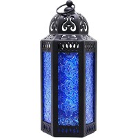 Decorative Candle Lantern Moroccan Lanterns Vintage Black Metal