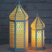 Large Temple Tower Lantern Lamp Decorative Candle Holders